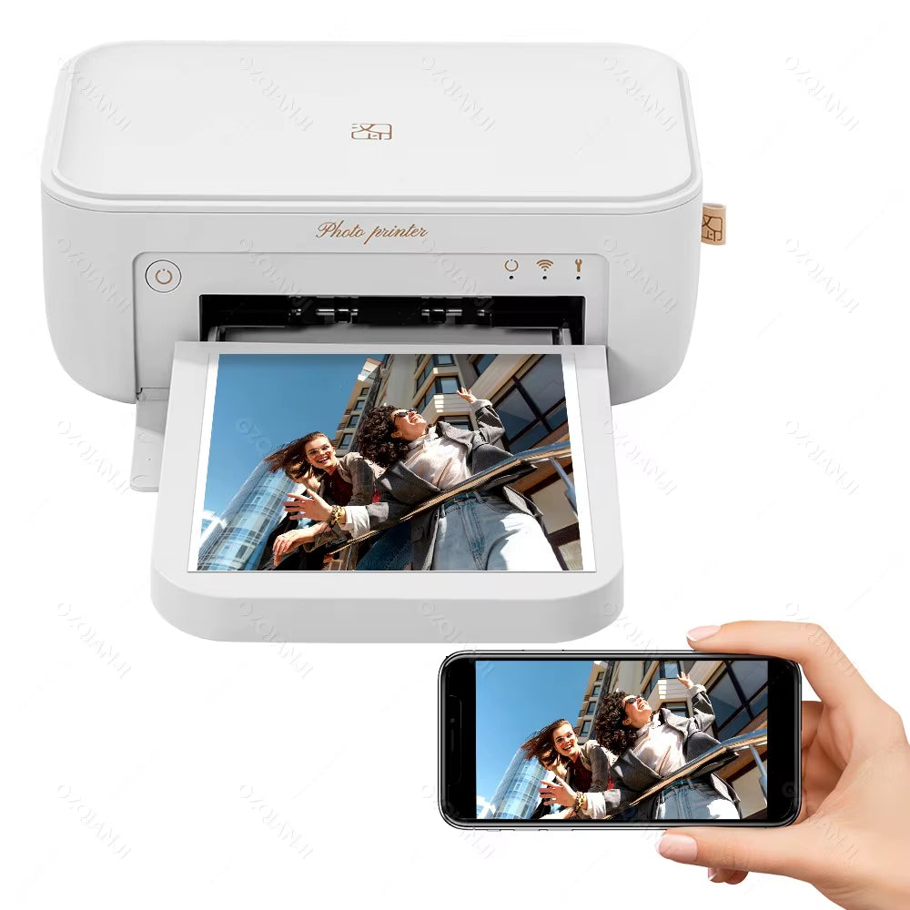 300DPI HPRT Thermal Photo Printer 4X 6 Inch Photo Paper for CP4100 Mini Color Photo Printer Paper with Cartridge Ribbon Optional