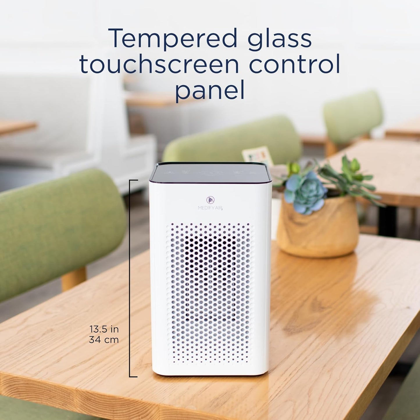 Medify MA-25 Air Purifier with True HEPA H13 Filter | 825 Ft² Coverage in 1Hr for Allergens, Smoke, Wildfires, Odors, Pollen, Pet Dander | Removal to 0.1 Microns | White, 2-Pack