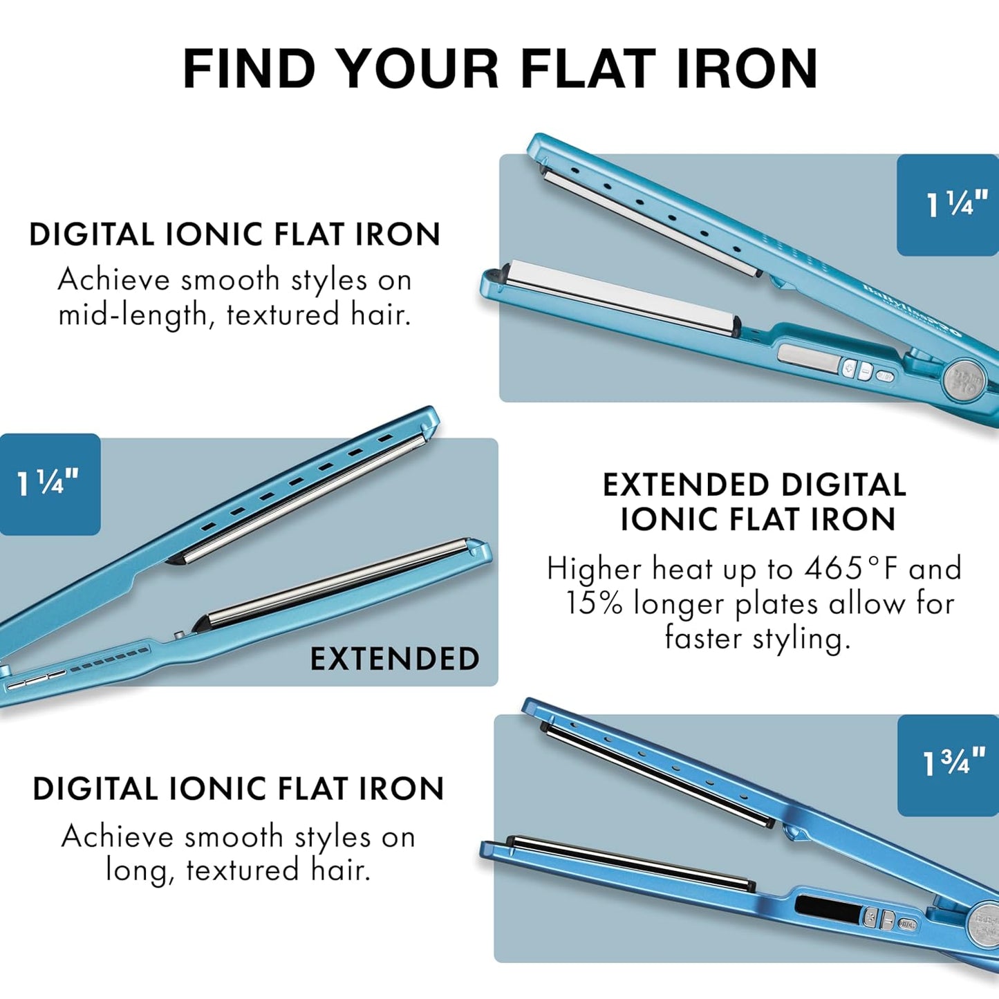 Nano Titanium Ionic Hair Straightener, Professional Flat Iron for All Hair Types