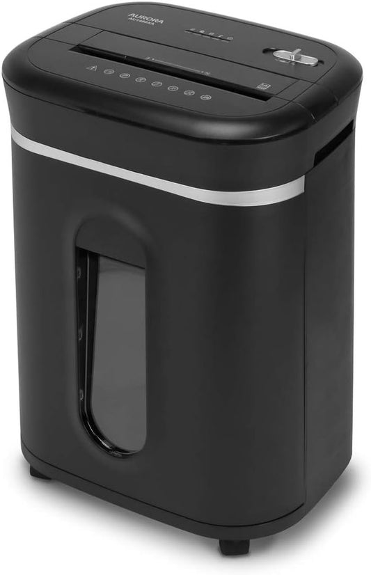 Anti-Jam 14-Sheet Crosscut Paper/Cd and Credit Card Shredder/With 6-Gallon Pullout Basket 120 Minutes Continuous Run Time