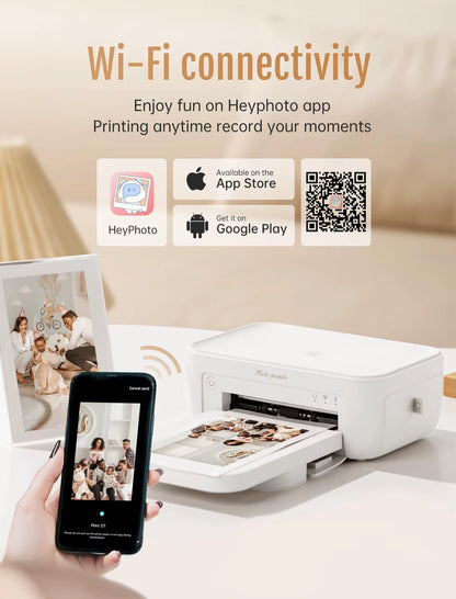 300Dpi Color Photo Wifi 4X6 Inch Printer Portable Mni Mobile Pocket Wireless Print Maker Machine with Ribbon and Photo Papers
