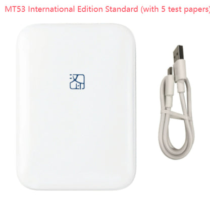 Color Photo Printer Portable Full Color Wireless Photo Printer USB Bluetooth Thermal Sublimation Printer