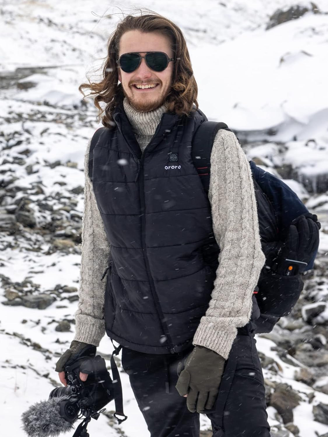 Men'S Lightweight Heated Vest with USB-C Rechargeable Battery, Puffer Classic Heating Vest