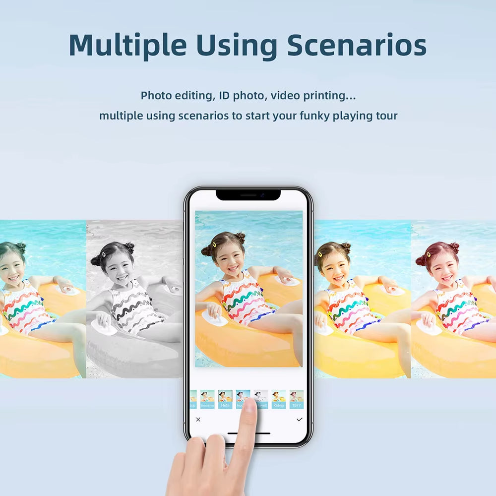 300DPI HPRT Thermal Photo Printer 4X 6 Inch Photo Paper for CP4100 Mini Color Photo Printer Paper with Cartridge Ribbon Optional