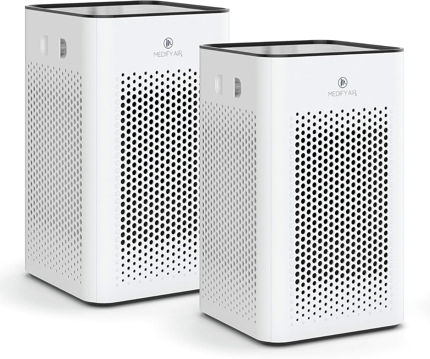 Medify MA-25 Air Purifier with True HEPA H13 Filter | 825 Ft² Coverage in 1Hr for Allergens, Smoke, Wildfires, Odors, Pollen, Pet Dander | Removal to 0.1 Microns | White, 2-Pack