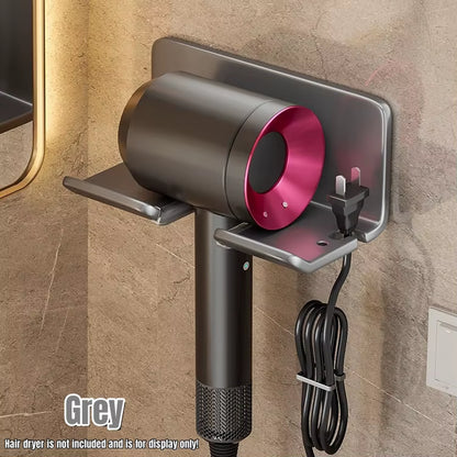 Universal Hair Dryer Holder Bathroom Hair Straightener Stand Nail Free Wall Shelves Room Storage Rack Wall-Mounted Home Shelf