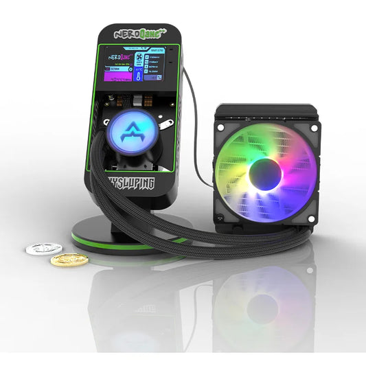 latest  nerdqaxe 4.8TH/s Bitcoin miner Home Eternal Miner with Water Cooling Method black