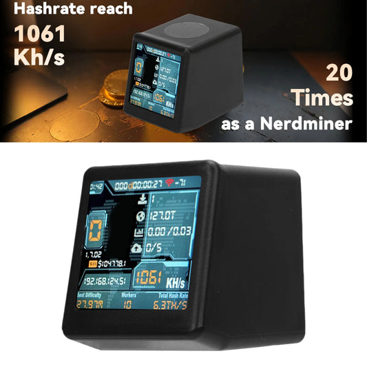 Bitcoin  Lottery Miner 1060KH/s Hashrate USB BTC Miner Machine with 1.54 Inch Display for Bitcoin Dogecoin BTC Miner Machine