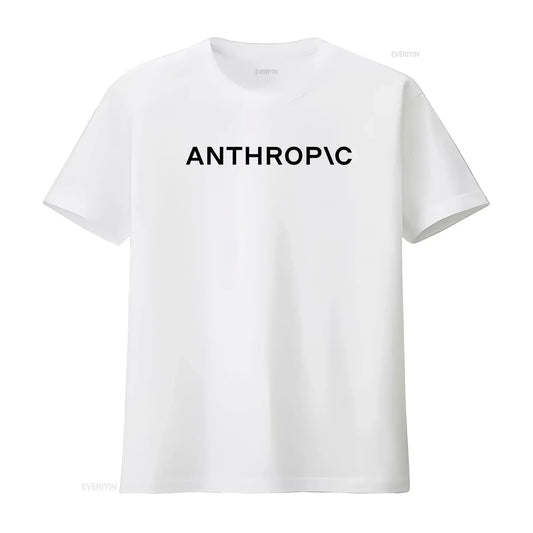 Anthropic AI T Shirt Cool Minimal Artificial Intelligence Tech  vintage Washed Breathable Slightly Versatile streetwear