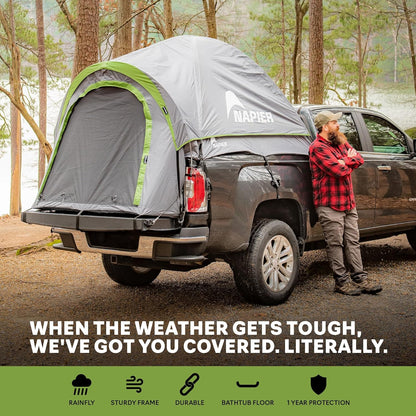 Backroadz Truck Bed with Waterproof Material Coating, Comfortable and Spacious 2 Person Camping Tent, Compact and Full Size Regular Bed Long Bed, Waterproof Bed Tent, Durable and Sturdy Tent