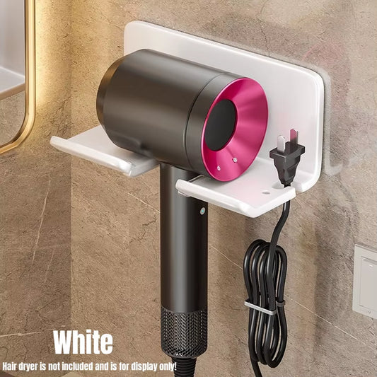 Universal Hair Dryer Holder Bathroom Hair Straightener Stand Nail Free Wall Shelves Room Storage Rack Wall-Mounted Home Shelf