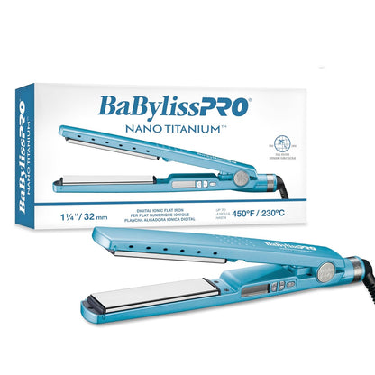 Nano Titanium Ionic Hair Straightener, Professional Flat Iron for All Hair Types