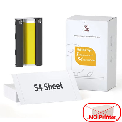 300DPI HPRT Thermal Photo Printer 4X 6 Inch Photo Paper for CP4100 Mini Color Photo Printer Paper with Cartridge Ribbon Optional