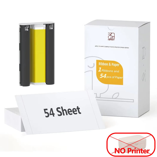 300DPI HPRT Thermal Photo Printer 4X 6 Inch Photo Paper for CP4100 Mini Color Photo Printer Paper with Cartridge Ribbon Optional