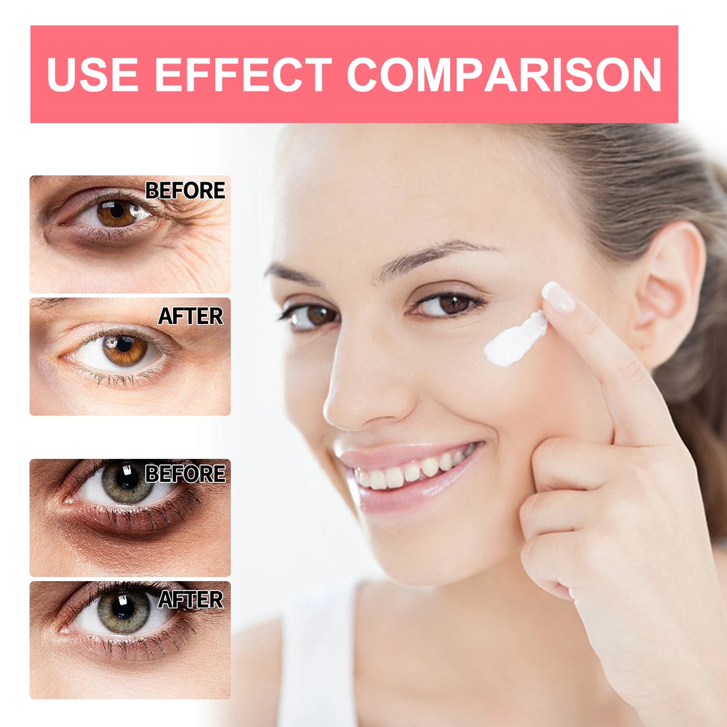 Retinol Eye Cream Wrinkle Remover Lightening Dark Circles Lifting Firming Skin Instant Eye Repair Serum Stick for Women Eye Care
